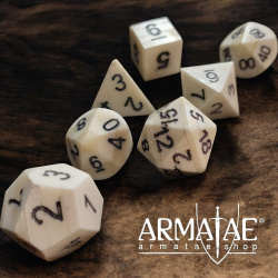 Rollenspiel Würfelset Bein 7-tlg. auf https://armatae.shop