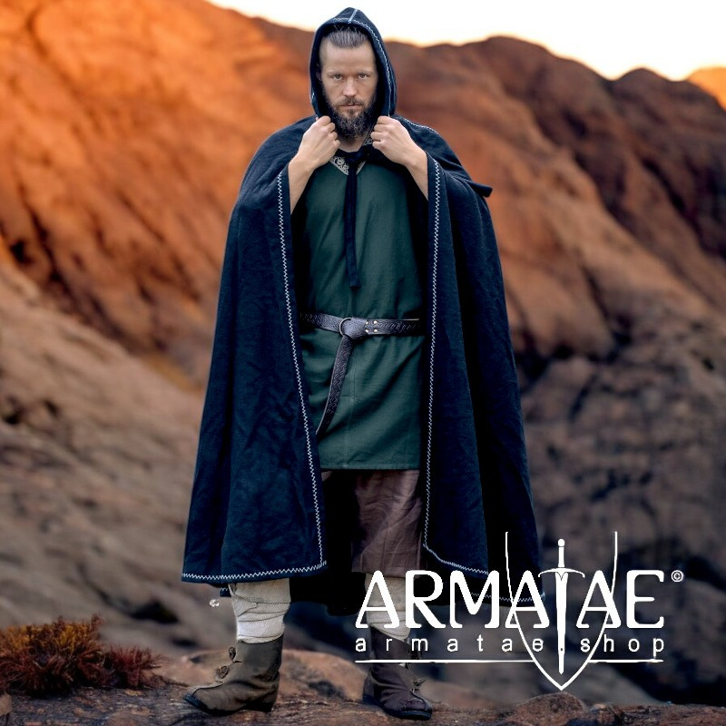 Wikinger Umhang Valdemar Schwarz von Leonardo Carbone auf https://armatae.shop - Bild 1