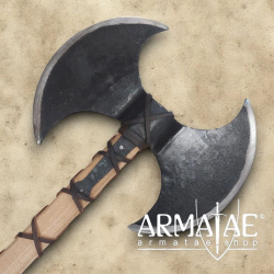 Große Doppelkopf Axt aus Kohlenstoffstahl auf https://armatae.shop