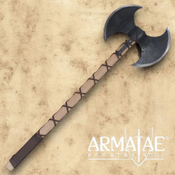Große Doppelkopf Axt aus Kohlenstoffstahl auf https://armatae.shop