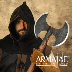 Große Doppelkopf Axt aus Kohlenstoffstahl auf https://armatae.shop