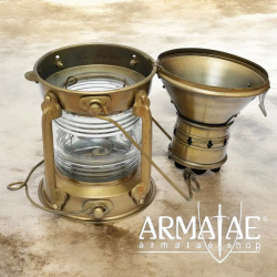 Rustikale Retro Öllampe aus reinem Messing auf https://armatae.shop