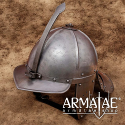 17. Jahrhundert Lobster Tail Helmet - Authentische Zischägge auf https://armatae.shop