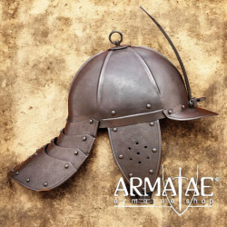17. Jahrhundert Lobster Tail Helmet - Authentische Zischägge auf https://armatae.shop