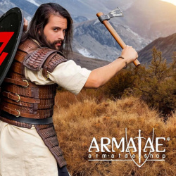 Wikinger Lamellenpanzer aus Leder - Authentisch auf https://armatae.shop