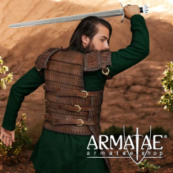 Wikinger Lamellenpanzer aus Leder - Authentisch auf https://armatae.shop