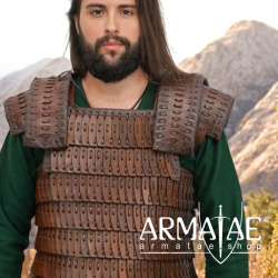 Wikinger Lamellenpanzer aus Leder - Authentisch auf https://armatae.shop