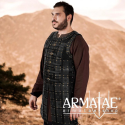Lederpanzerung Schwarz - Handarbeit Gr. M/L auf https://armatae.shop