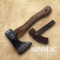 Armatae Handbeil S mit Klingenschutz aus Leder auf https://armatae.shop