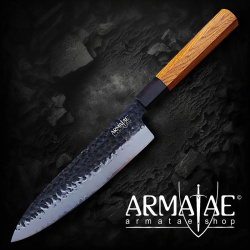 Kochmesser Sanmai handgeschmiedet K 20 cm auf https://armatae.shop
