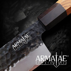 Kochmesser Sanmai handgeschmiedet K 20 cm auf https://armatae.shop