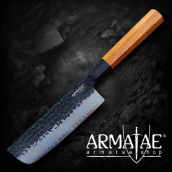 Nakirimesser Sanmai handgeschmiedet K 17 cm auf https://armatae.shop