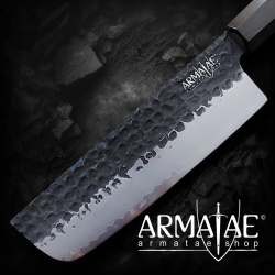 Nakirimesser Sanmai handgeschmiedet K 17 cm auf https://armatae.shop