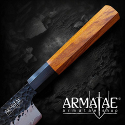 Santokumesser Sanmai handgeschmiedet K 12 cm auf https://armatae.shop