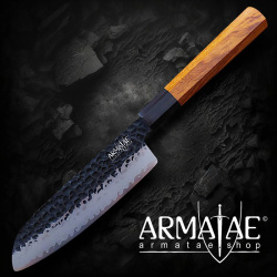Santokumesser Sanmai handgeschmiedet K 18 cm auf https://armatae.shop