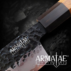 Santokumesser Sanmai handgeschmiedet K 18 cm auf https://armatae.shop