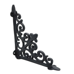 20 x 20 cm Regalträger aus massivem Gusseisen im barocken, mittelalterlichen Stil auf https://armatae.shop