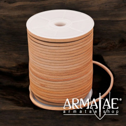 50 m Lederband 4 x 3 mm Farbe Natur auf https://armatae.shop