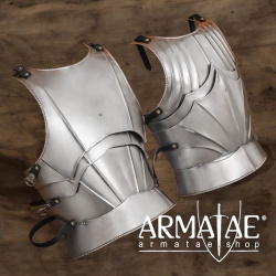 Authentischer gotischer Kürass aus 1,6 mm Stahl auf https://armatae.shop