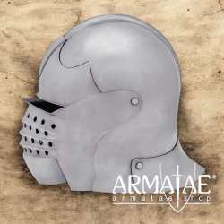 Italienischer Schaller mit Blasebalg-Visier und gepolstertem Inlet auf https://armatae.shop