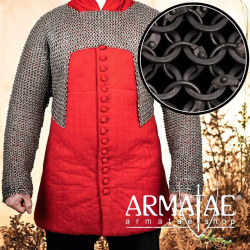 Kettenärmel - 9 mm Stahlring Mix auf https://armatae.shop