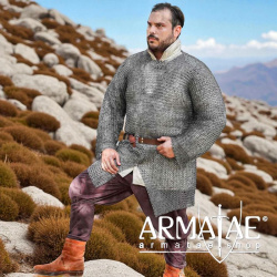 Kettenhemd Hauberk – 9 mm MIX Stahl auf https://armatae.shop