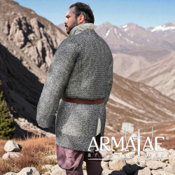 Kettenhemd Hauberk – 9 mm MIX Stahl auf https://armatae.shop