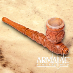Tabak Holzpfeife mit Marmortopf - Handarbeit auf https://armatae.shop