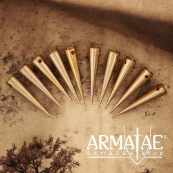 Massive Messing Nestelspitzen - 10er-Set auf https://armatae.shop