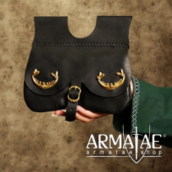 Mittelalterliche Nierentasche Schwarz auf https://armatae.shop