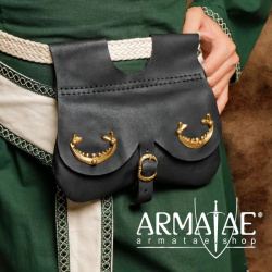Mittelalterliche Nierentasche Schwarz auf https://armatae.shop