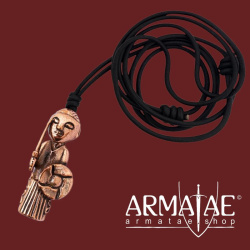 Walküre aus Bronze mit Lederband auf https://armatae.shop