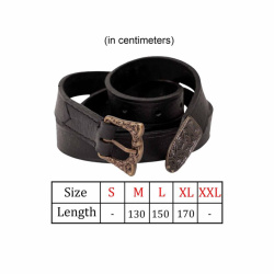 Wikingergürtel Leder - Handarbeit Schwarz auf https://armatae.shop