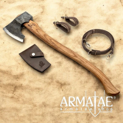 BeaverCraft AX2 Forstaxt, Axt mit Scheide & Lederriemen auf https://armatae.shop