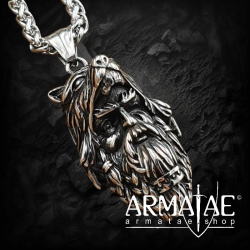 Odin Anhänger aus Edelstahl Halskette - 60 cm auf https://armatae.shop