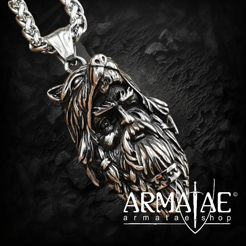 Odin Anhänger aus Edelstahl Halskette - 60 cm auf https://armatae.shop Odin Anhänger aus Edelstahl Halskette - 60 cm auf https://armatae.shop