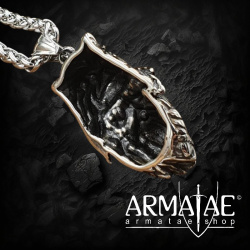 Odin Anhänger aus Edelstahl Halskette - 60 cm auf https://armatae.shop