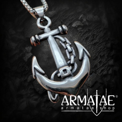 Anker Anhänger "ITZIAR" Kette aus Edelstahl - 60 cm auf https://armatae.shop