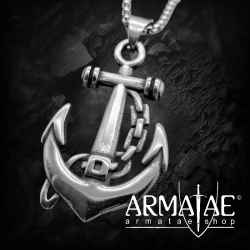 Anker Anhänger "ITZIAR" Kette aus Edelstahl - 60 cm auf https://armatae.shop