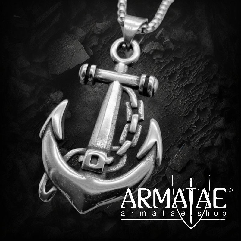 Anker Anhänger "ITZIAR" Kette aus Edelstahl - 60 cm auf https://armatae.shop Anker Anhänger "ITZIAR" Kette aus Edelstahl - 60 cm auf https://armatae.shop