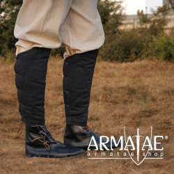 Gepolsterte Beinschienen aus Baumwolle – Dreilagig Wattiert auf https://armatae.shop