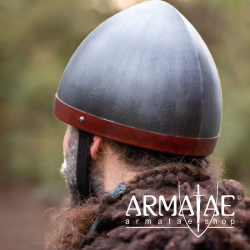 Cervelliere Helm 12. - 13. Jh. geschwärzt auf https://armatae.shop - Bild 2