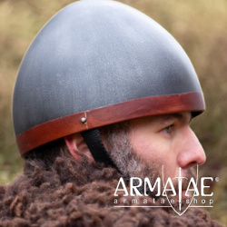 Cervelliere Helm 12. - 13. Jh. geschwärzt auf https://armatae.shop - Bild 3