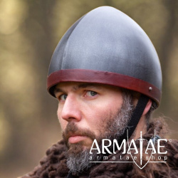 Cervelliere Helm 12. - 13. Jh. geschwärzt auf https://armatae.shop - Bild 4