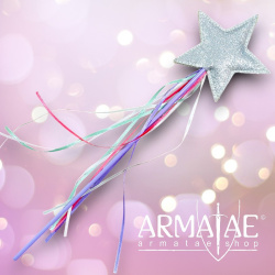 Feen Zauberstab mit Stern in 6 Farbvariationen auf https://armatae.shop - Bild 1