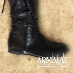 Mittelalterliche LARP Stiefel Schwarz von https://armatae.shop - Bild 5