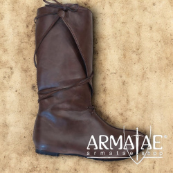 Mittelalterliche LARP Stiefel Dunkelbraun von https://armatae.shop - Bild 5