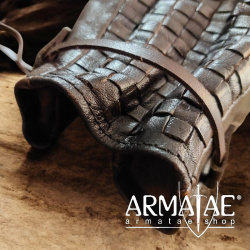 Lederbeutel mit gewebter Front auf https://armatae.shop - Bild 2