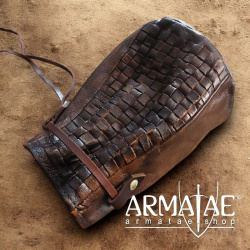 Lederbeutel mit gewebter Front auf https://armatae.shop - Bild 4