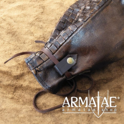 Lederbeutel mit gewebter Front auf https://armatae.shop - Bild 3